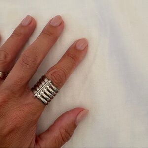 Classic Silver 5 Band Ring